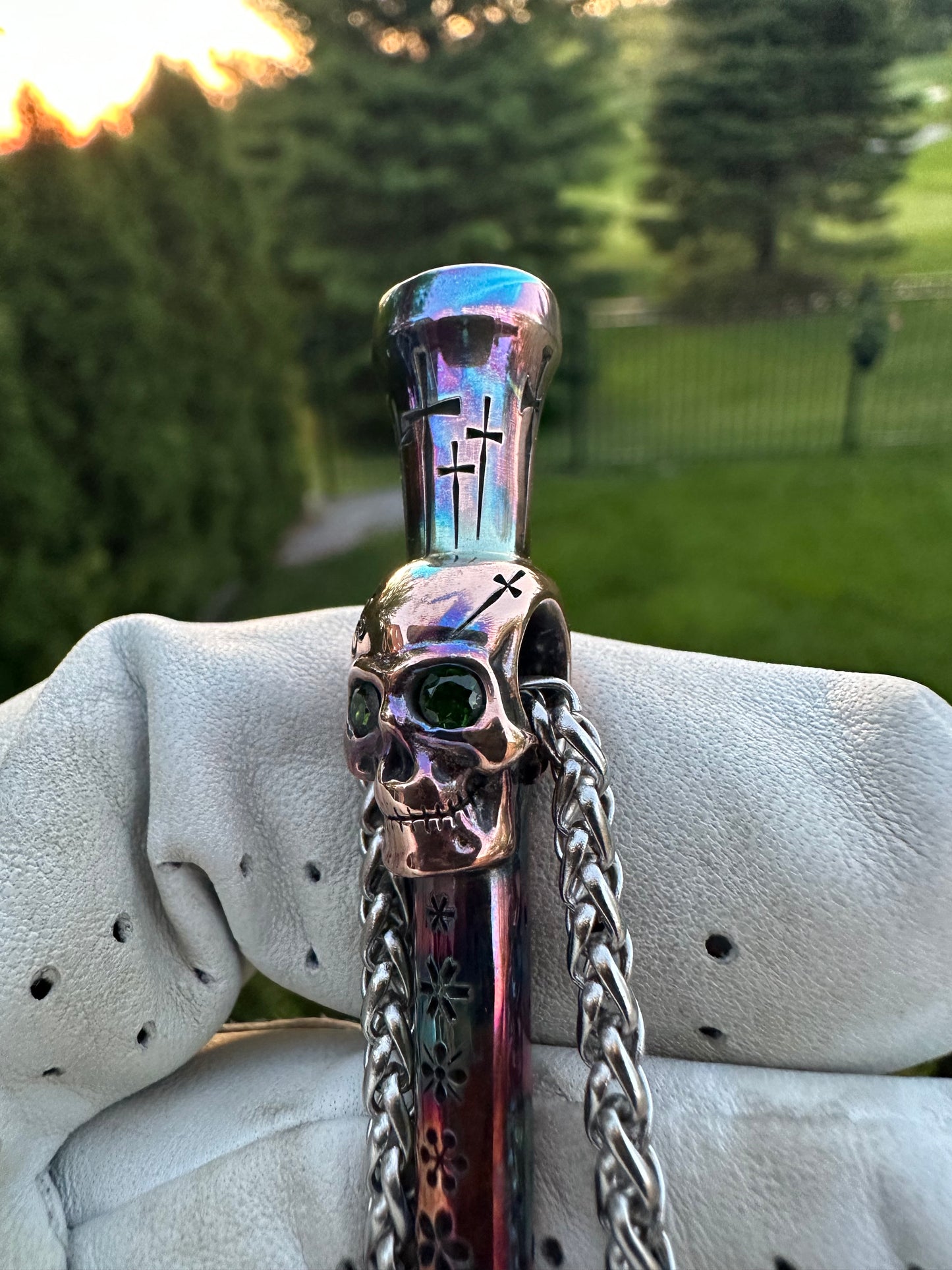 TESAI Skull Divot Tool Pendant (Copper)