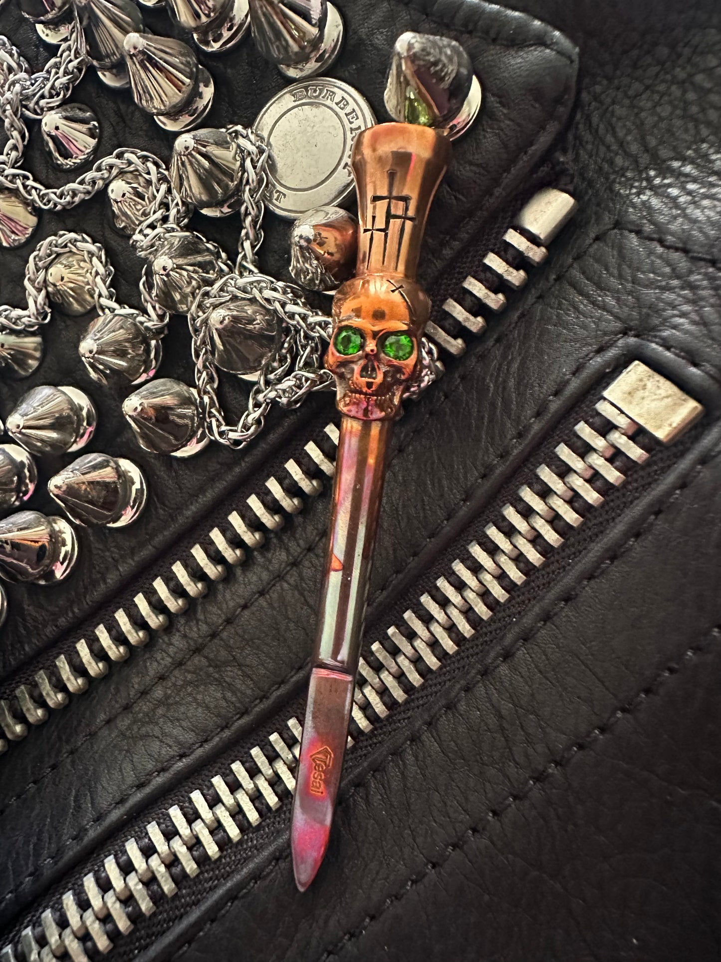 TESAI Skull Divot Tool Pendant (Copper)