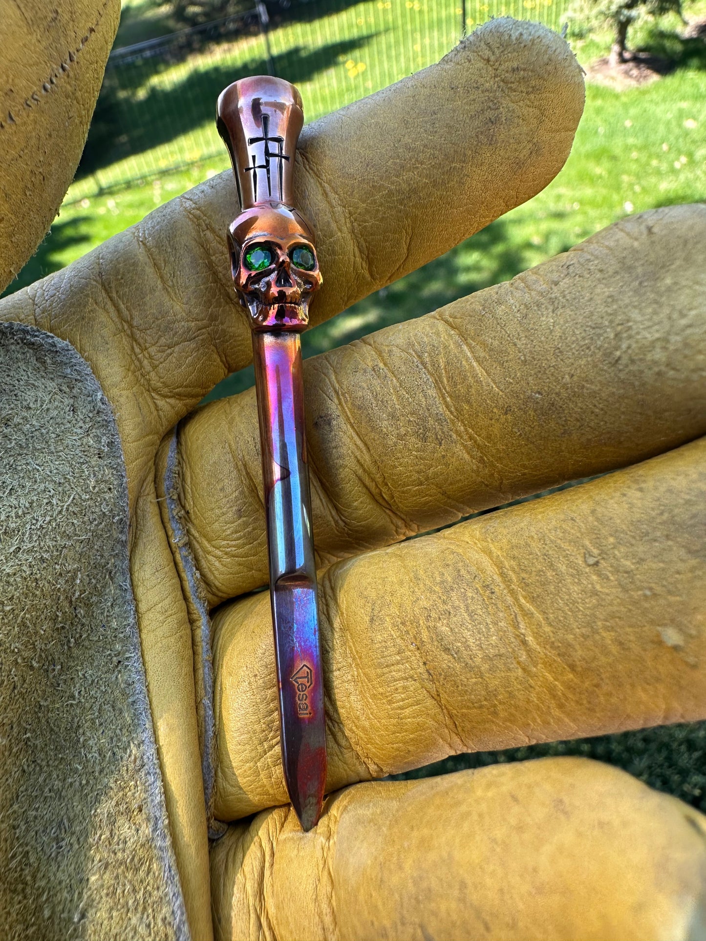 TESAI Skull Divot Tool Pendant (Copper)