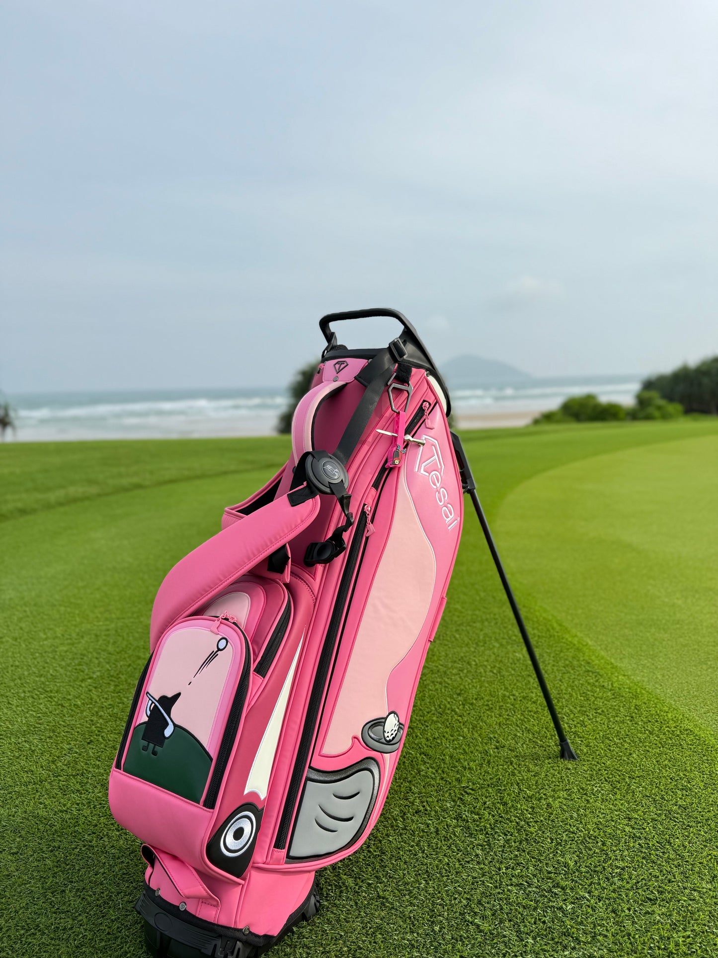 TESAI Signature Stand Bag—Vitality Rose