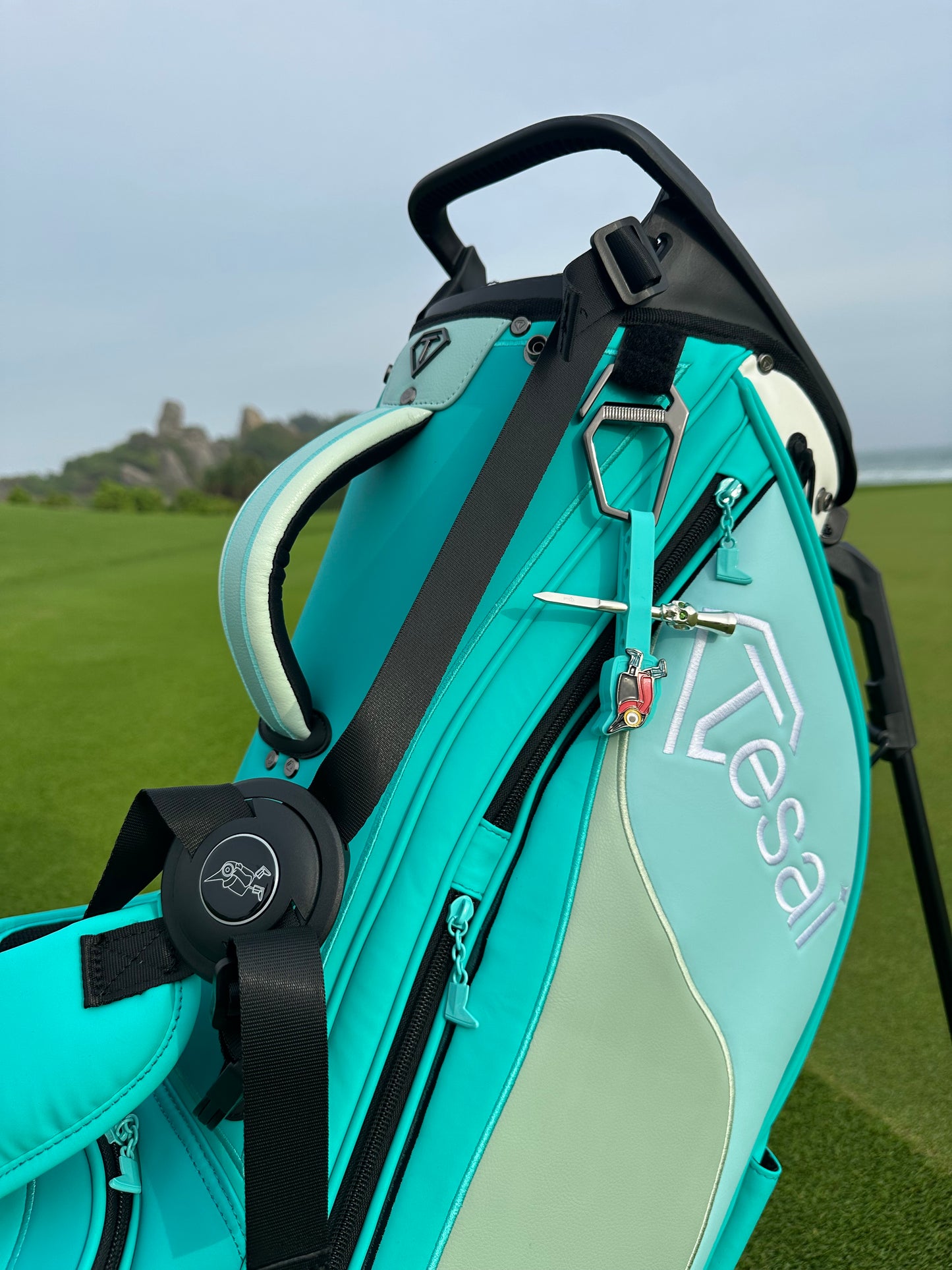 TESAI Signature Stand Bag—Aqua Celeste
